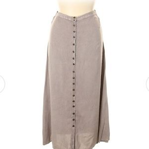 Maxi button down casual skirt